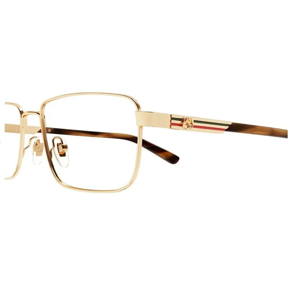 Gucci GG1291O Eyeglasses Gold Metal Square